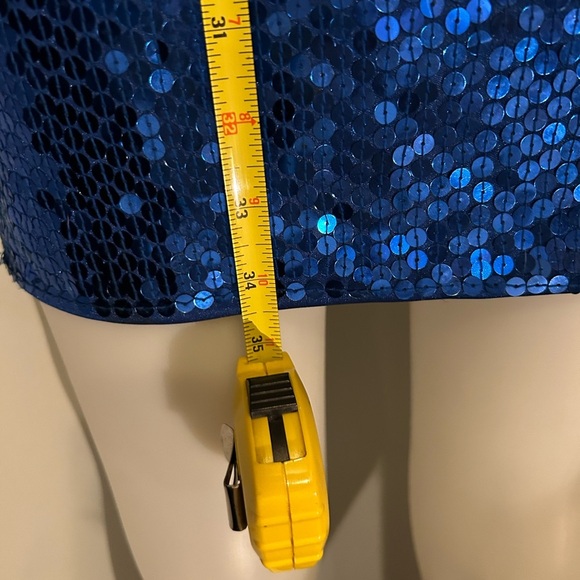 royal blue sequined sz 6 women’s short cocktail dress, party, gala - Picture 8 of 11